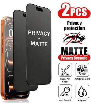 Shein 2pcs Matte Privacy Screen Protector Film