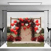 Red roses Aperturee Valentine's Day Red Roses Backdrop