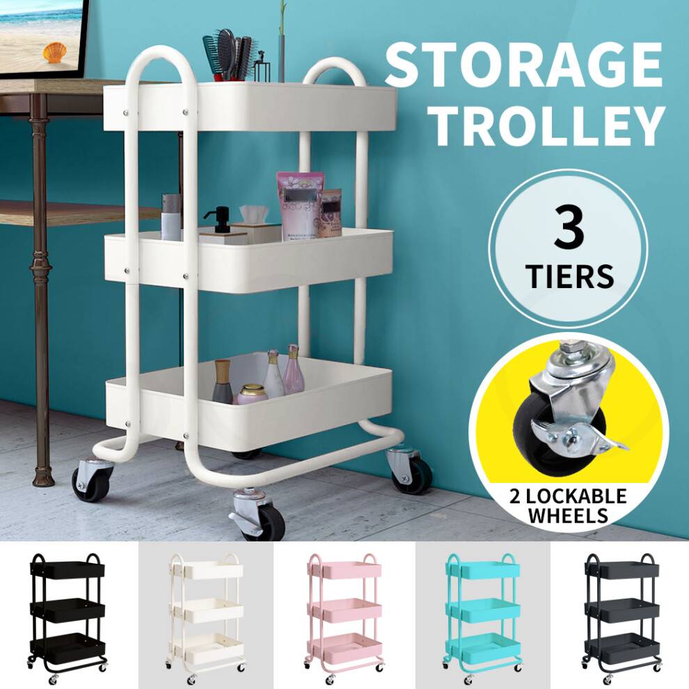 Levede Kitchen Cart 3 Tiers Storage Rack Trolley Table
