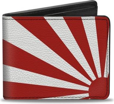 Buckle-Down Bi-Fold Wallet Rising Sun White/Red