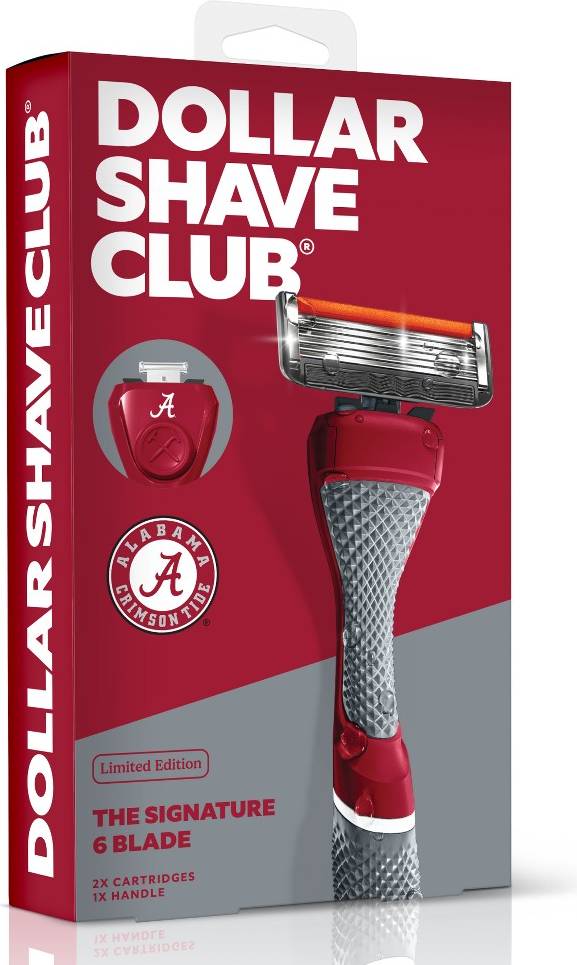 Alabama Crimson Tide 6-Blade Razor Starter Set