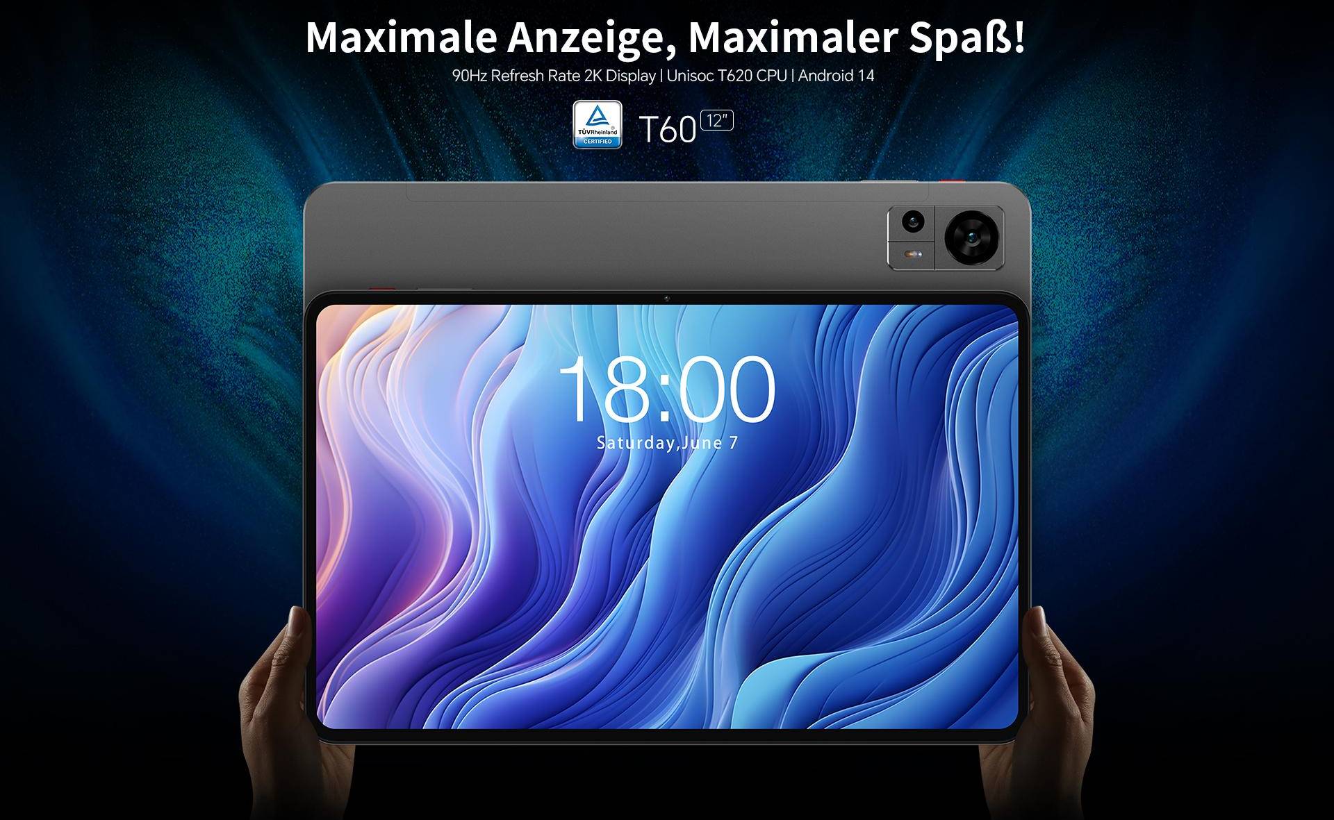 Android tablet android 12 Teclast Tablet T60 12 Inch Android 14 Dual SIM
