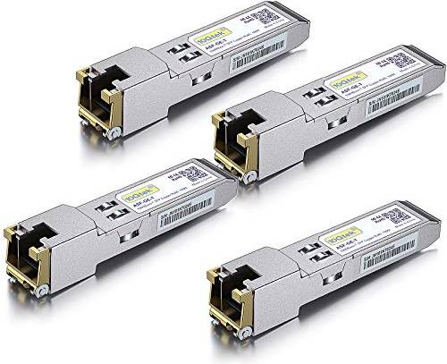 Ubiquiti unifi sfp 10Gtek 4 Pack 1G SFP to RJ45 Mini Gbic Module