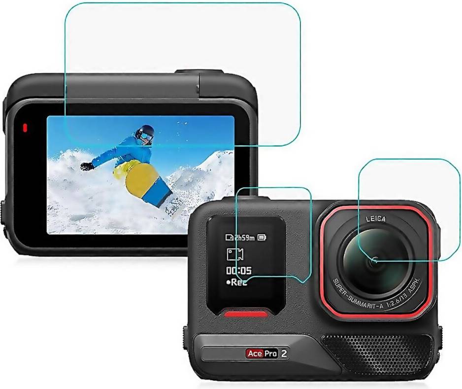 Insta360 Ace Pro 2 Puluz 3 In 1 Rear Front Screen Lens