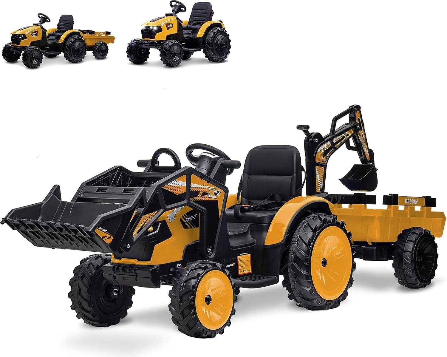 Ride on tractor Garvee Ride P Series 3-in-1 Ride-On Tractor
