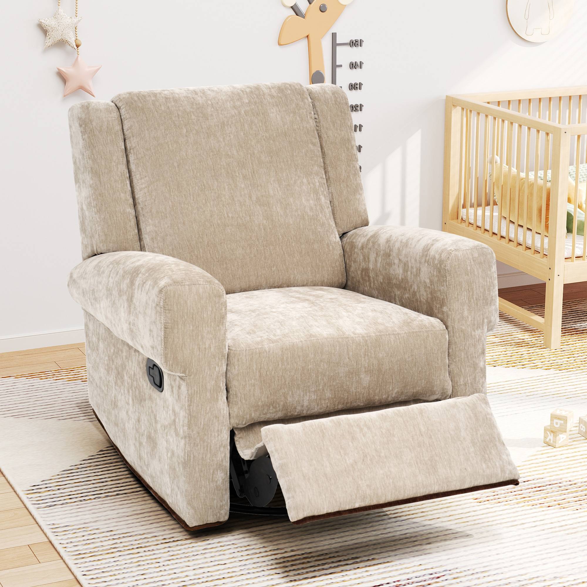 Nursery chair Christopher Knight Home Gazo Manual Recliner Swivel Rocker Rocking Chair