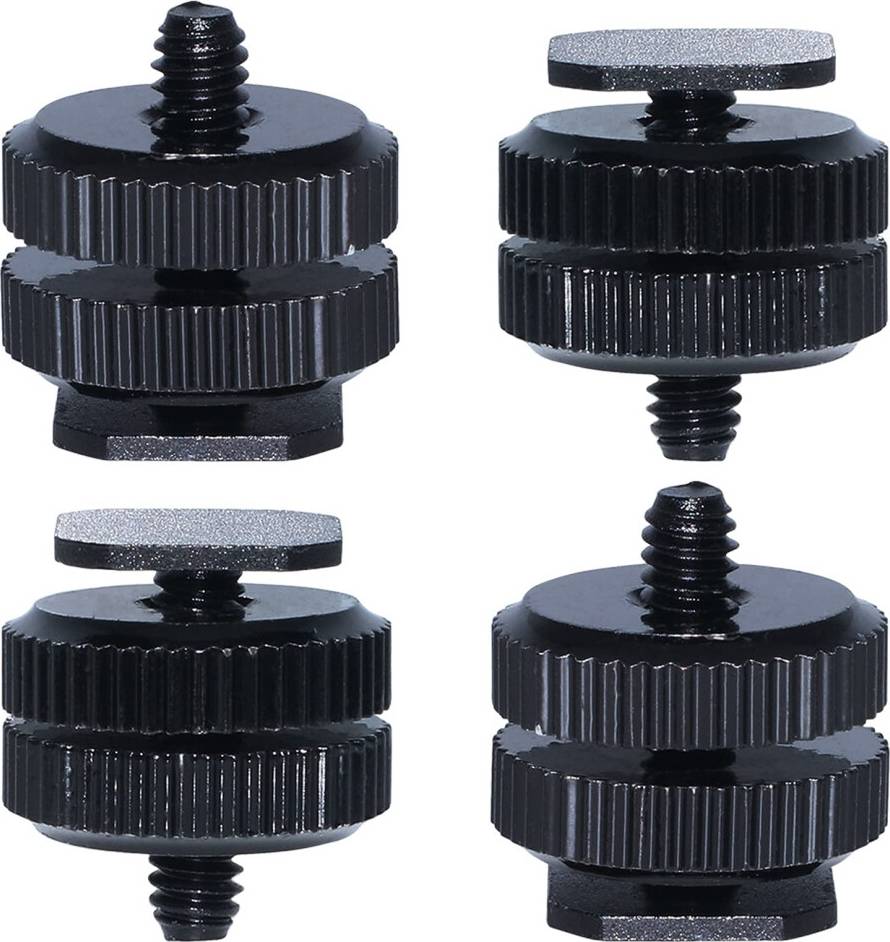Pack 4 1/4 Inch Thread Hot Shoe Adapter