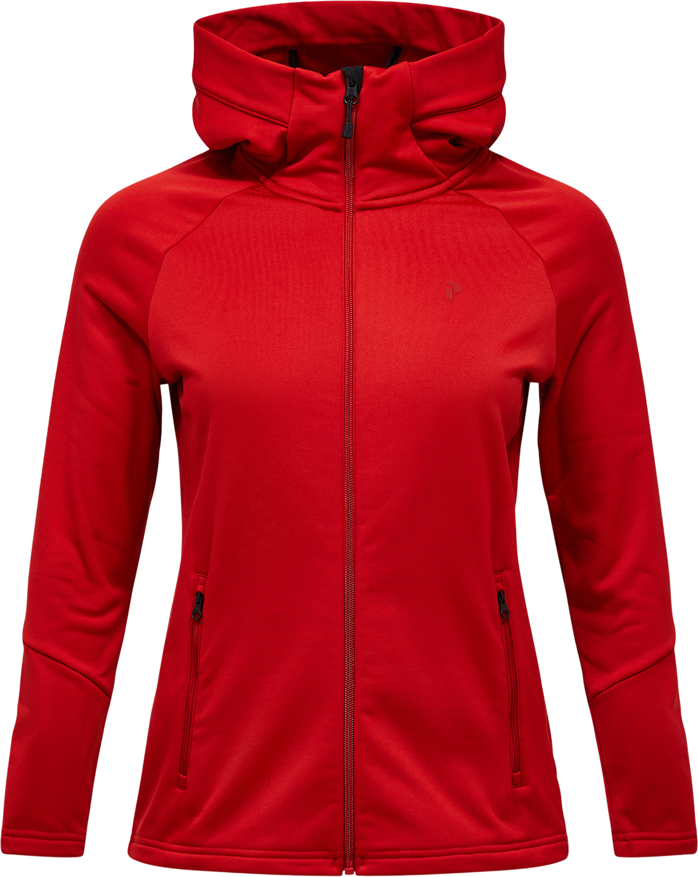 Peak performance skijakke Peak Performance Rider Essentials Zip Hood Red Pompeian