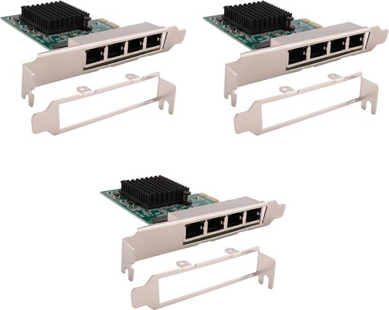 Tauoh 3X Network Lan Adapter PCI-E RJ45