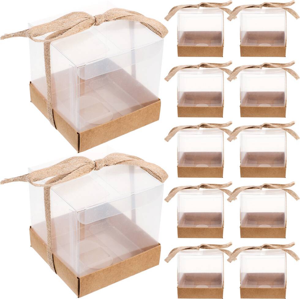 Small cake boxes Inoomp 12pcs Small Candy Boxes With Ribbon