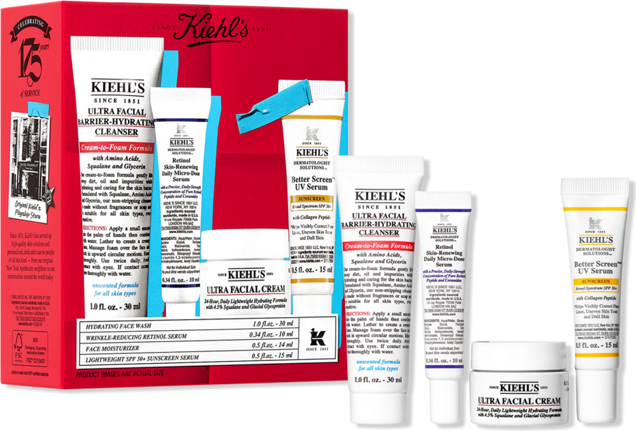 Kiehls cleanser Kiehl's Since 1851 Cleanse Smooth Routine