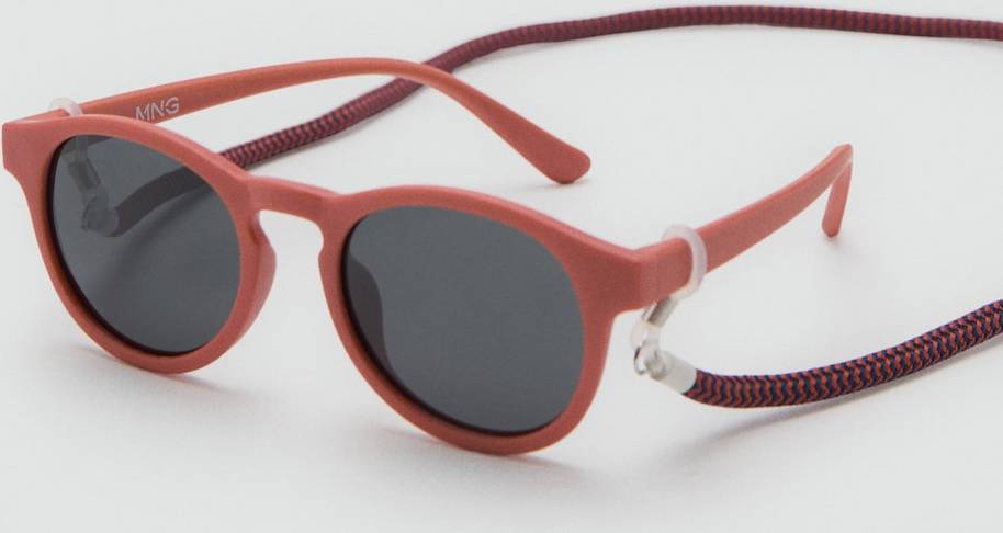 Mango Rounded Frame Sunglasses Caramel
