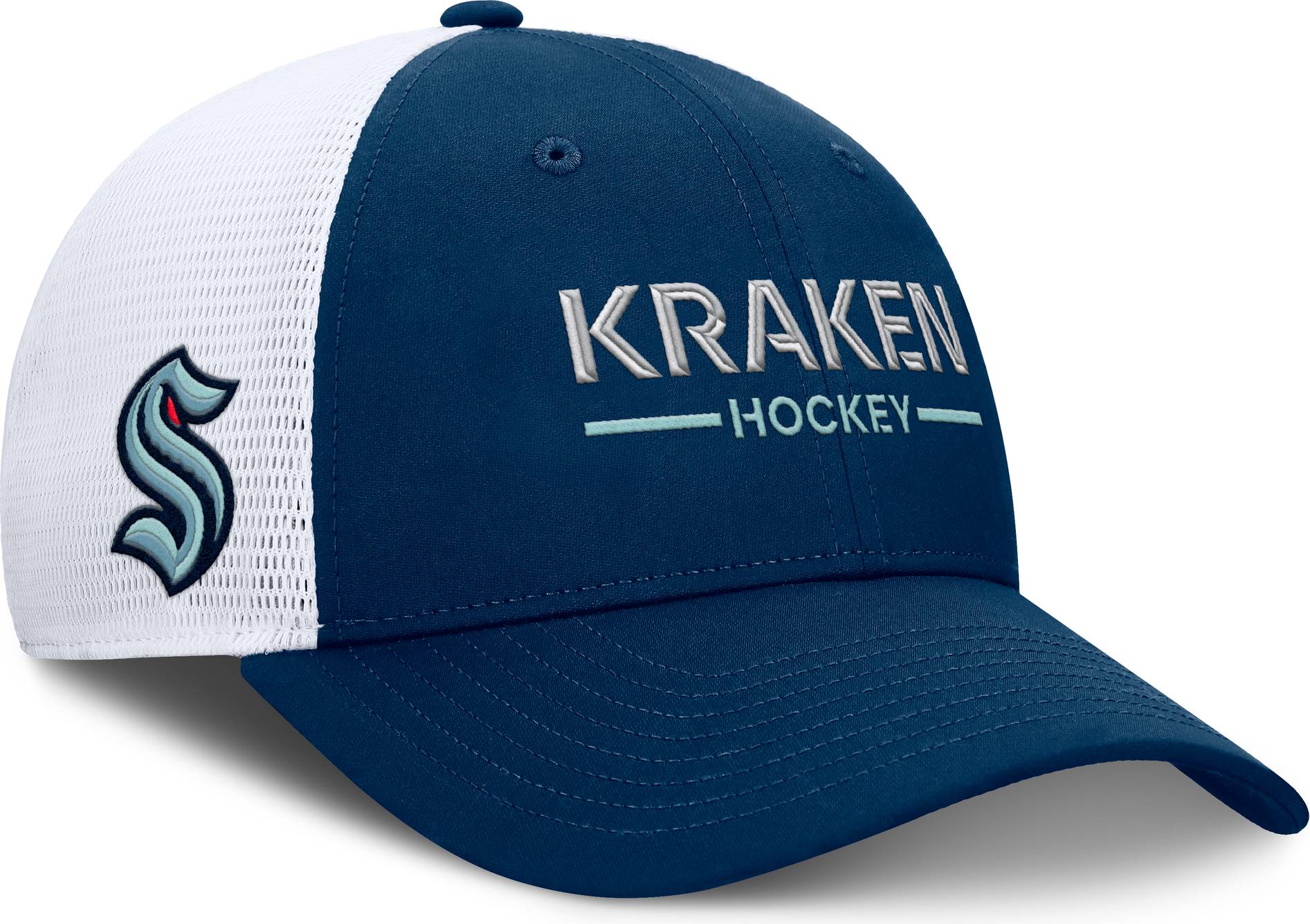 Fanatics Kraken Authentic Pro Structured Adjustable Mesh Cap - Adult