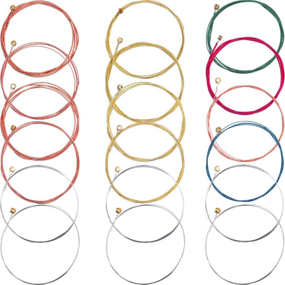 Bememo Set Guitar String Replacement Steel Copper Multicolor