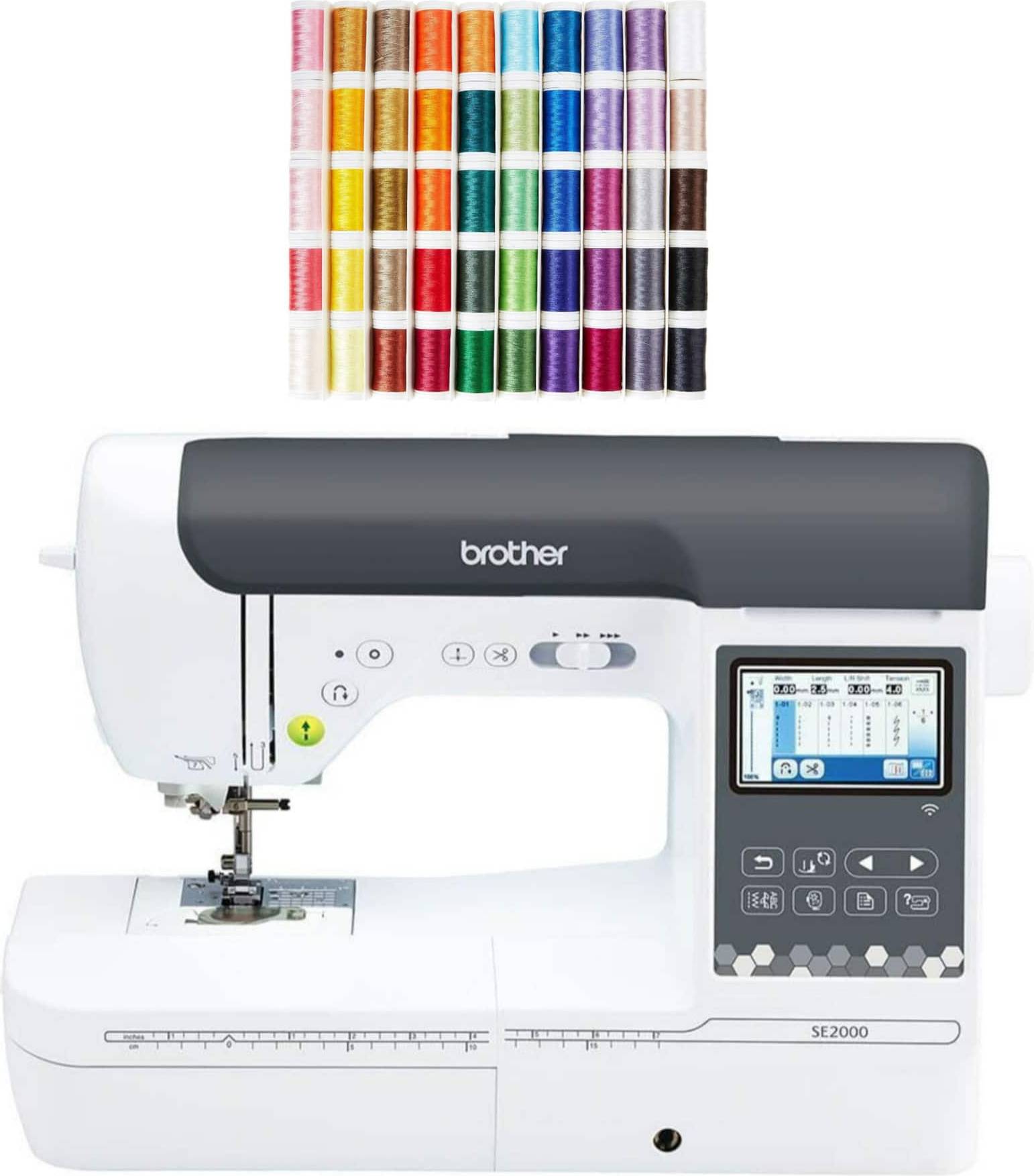 Embroidery machine Brother SE2000 Computerized Sewing Embroidery Machine Thread Set Bundle