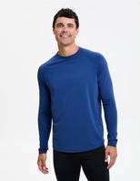 Rash guard men Sun Protective Long Sleeve Rash Guard Deep Sea Navy