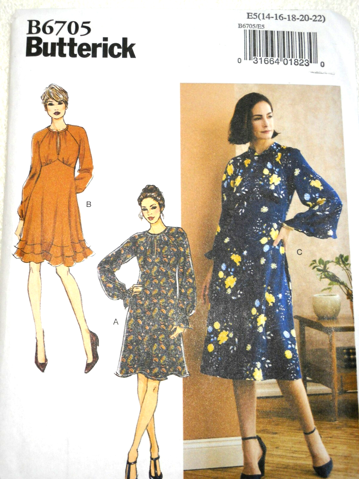 Buttericks Butterick Sewing Pattern 6705