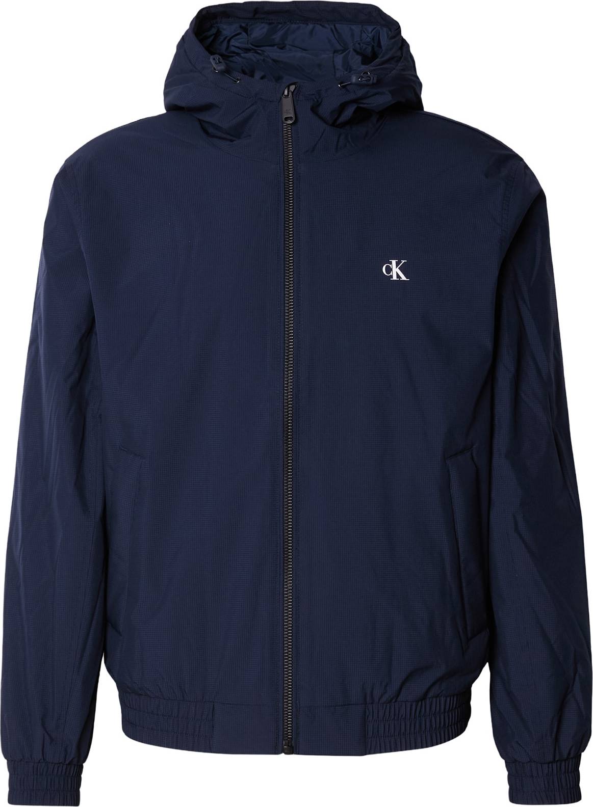 Calvin Klein Hooded Ripstop Jacket - Blue