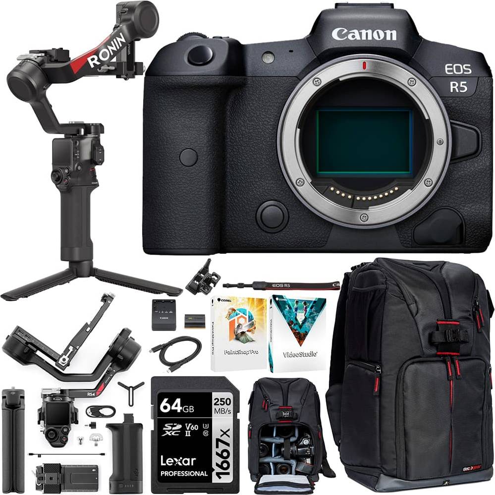 Canon eos r5 Canon EOS R5 Mirrorless Camera Body 45MP