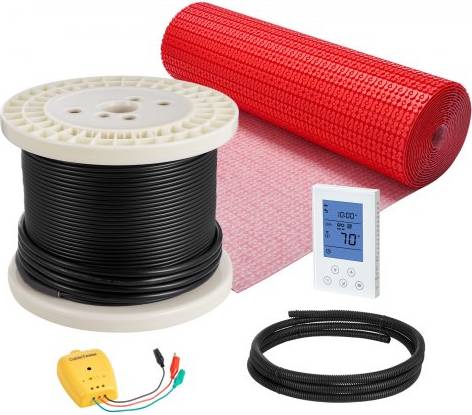 Smart thermostat VEVOR 100 Sqft Floor Heating Mat System