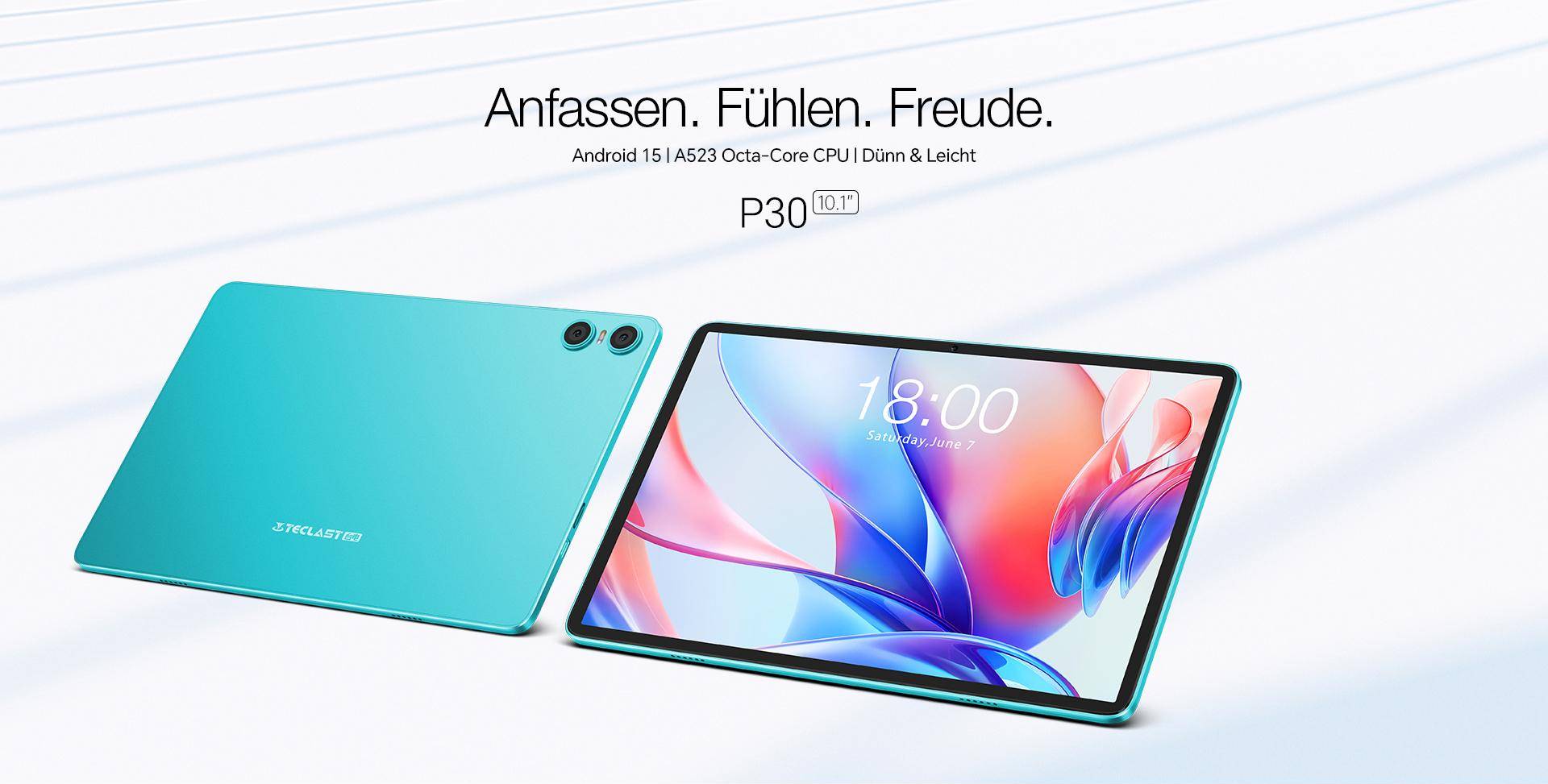 P30 Tablet 10.1 Android 15 Octa Core