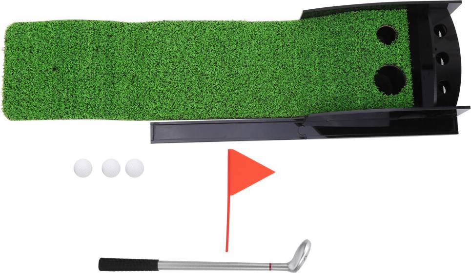 Portable Golf Practice Mat With Auto Ball Return