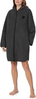 DKNY Chill In Style Hooded Zipe Robe - Black