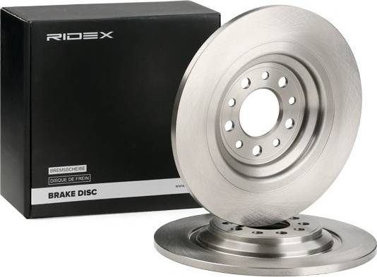 Ridex 82B1701 Brake Disc Rear Axle Uncoated