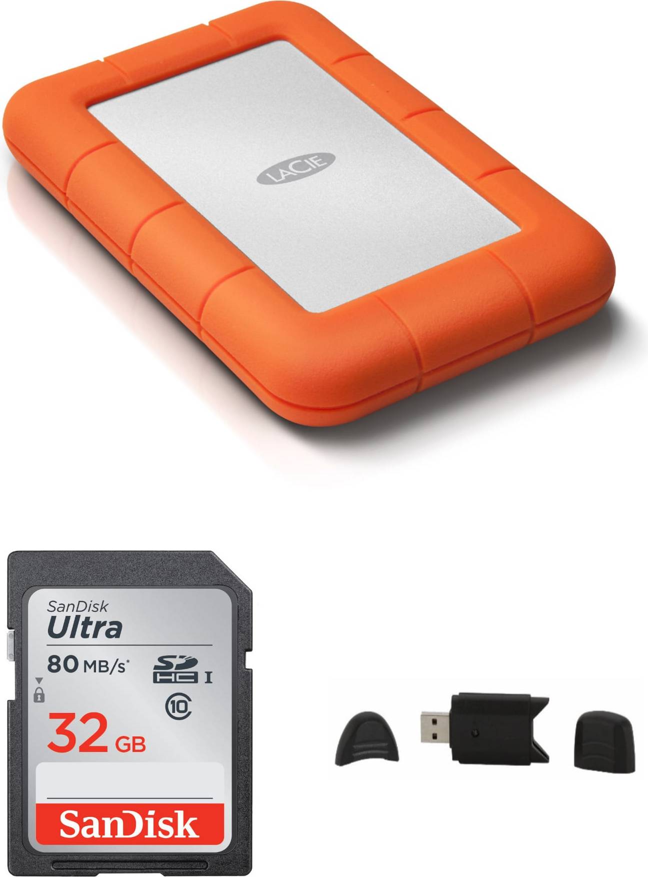 LaCie Rugged USB 3.0 Mini Hard Drive Bundle