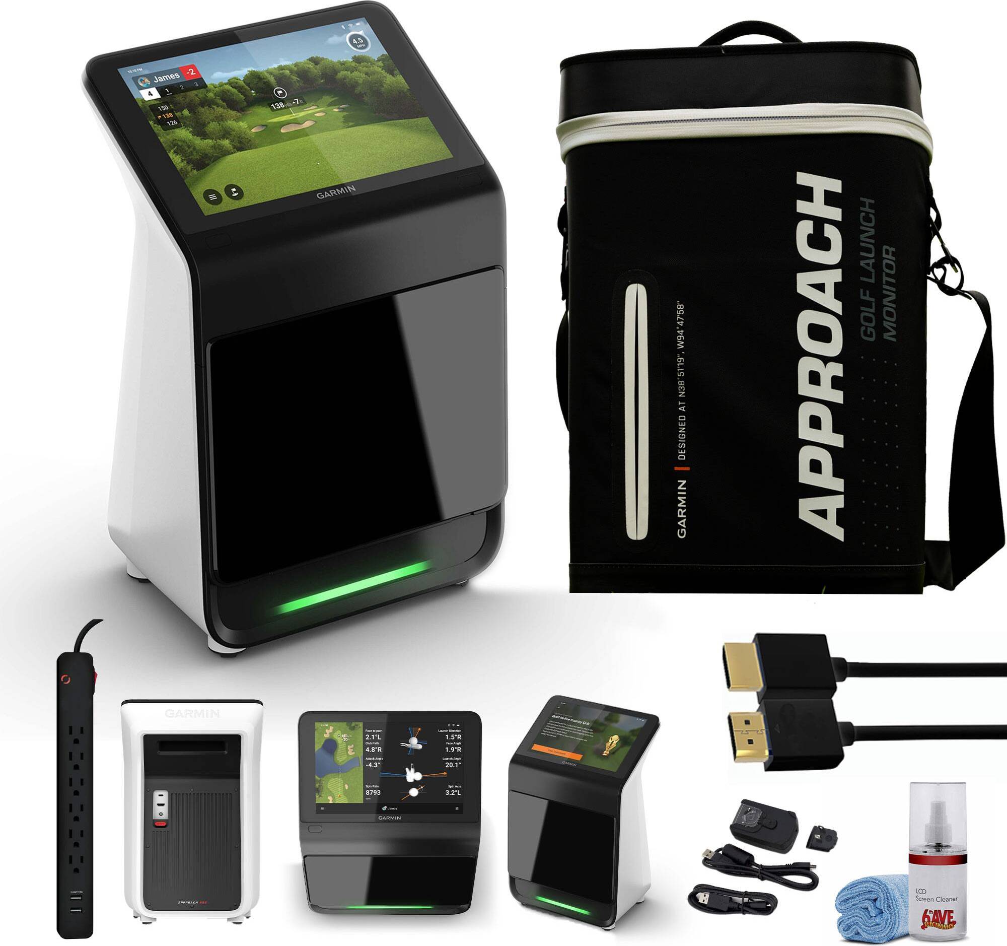 Golf simulator Garmin Approach R50 Premium Golf Launch Monitor Simulator Bundle