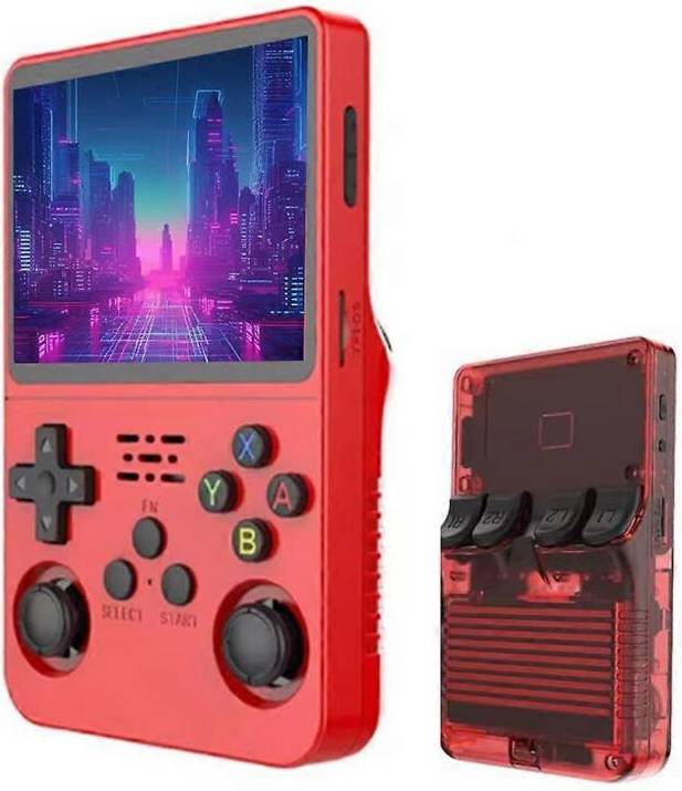 R36s Portable Retro Handheld Game Console - Red