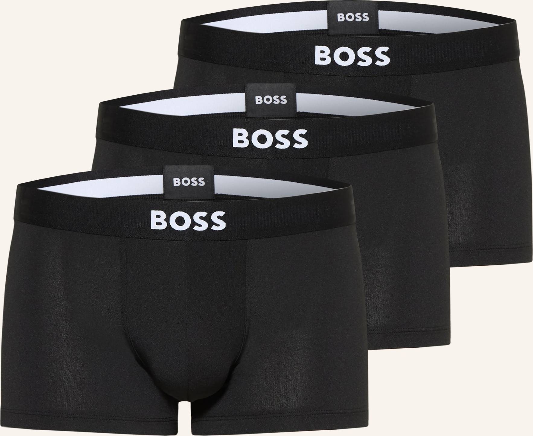 BOSS One Boxer Trunks Three-Pack - Black