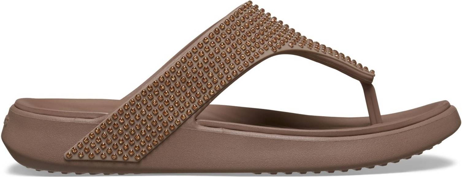 Crocs Getaway Triangle Flip In Light Brown - 8