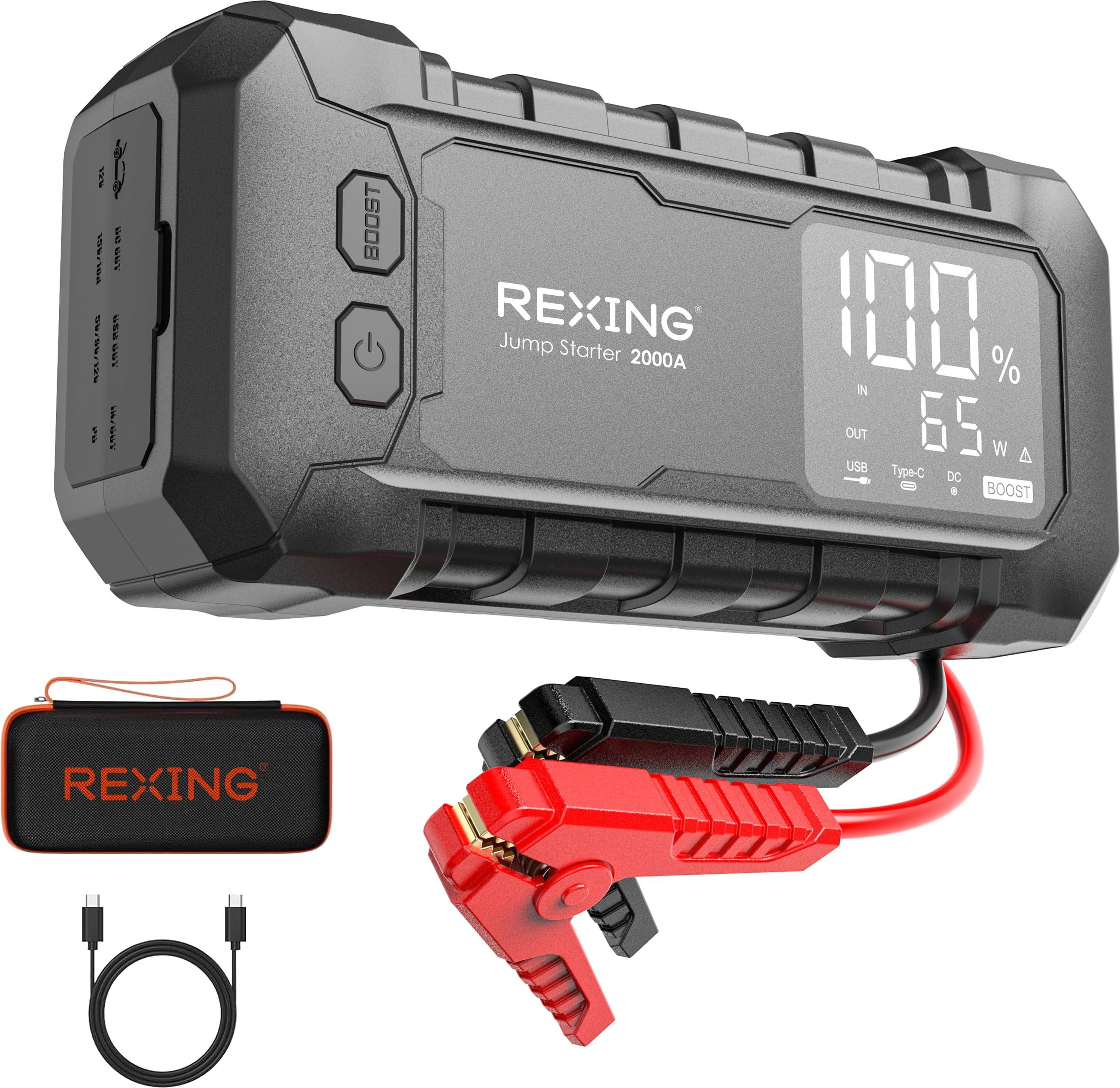 Battery booster jump starter Rexing RJ2000 2000A 12V Jump Starter Booster