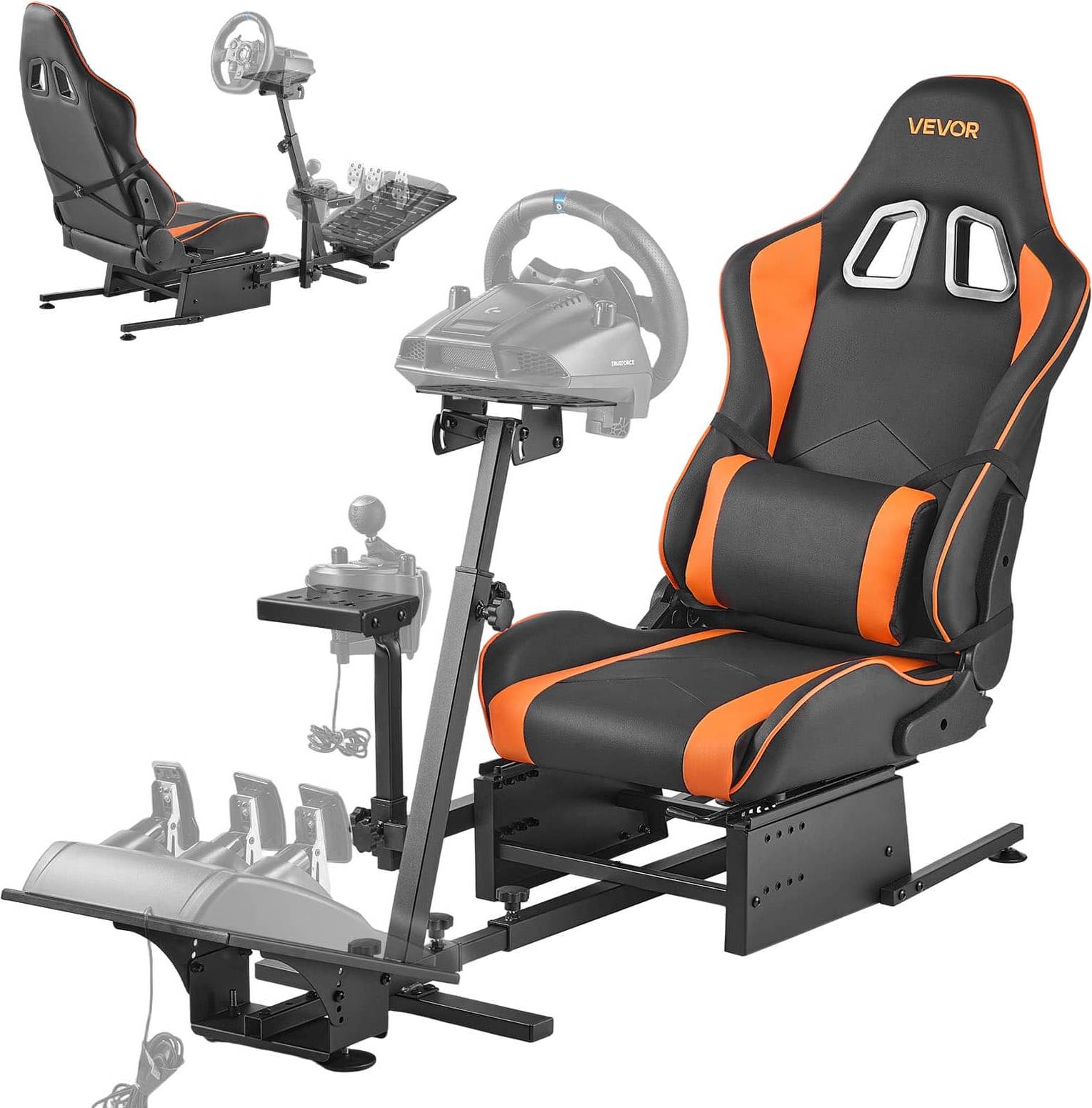 Racing cockpit VEVOR Racing Wheel Stand Heavy-Duty Simulator Cockpit