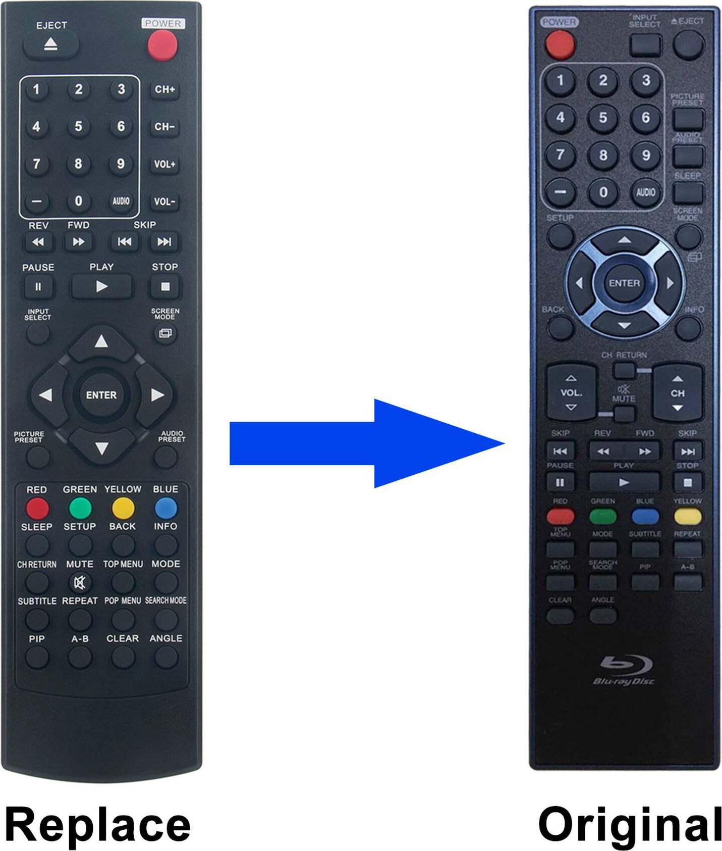 Allimity NF035UD Replacement Remote Control
