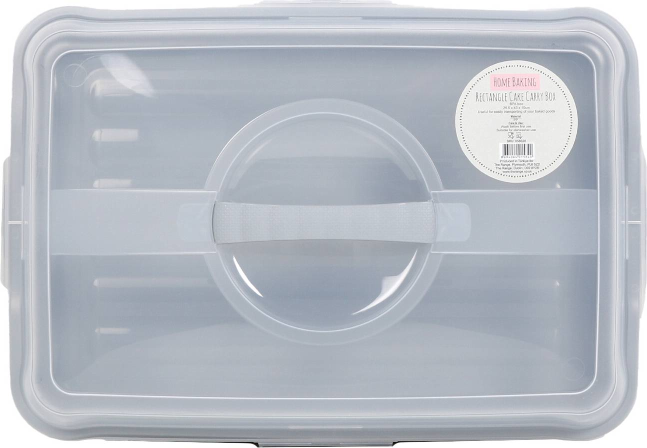 Home Baking Grey Rectangle Cake Carry Box