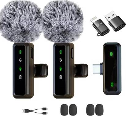 Microfono Lavalier Wireless Riduzione Rumore