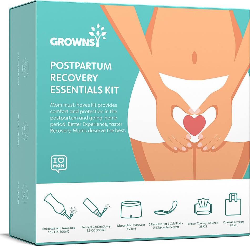 Grownsy Postpartum Essentials Recovery Kit