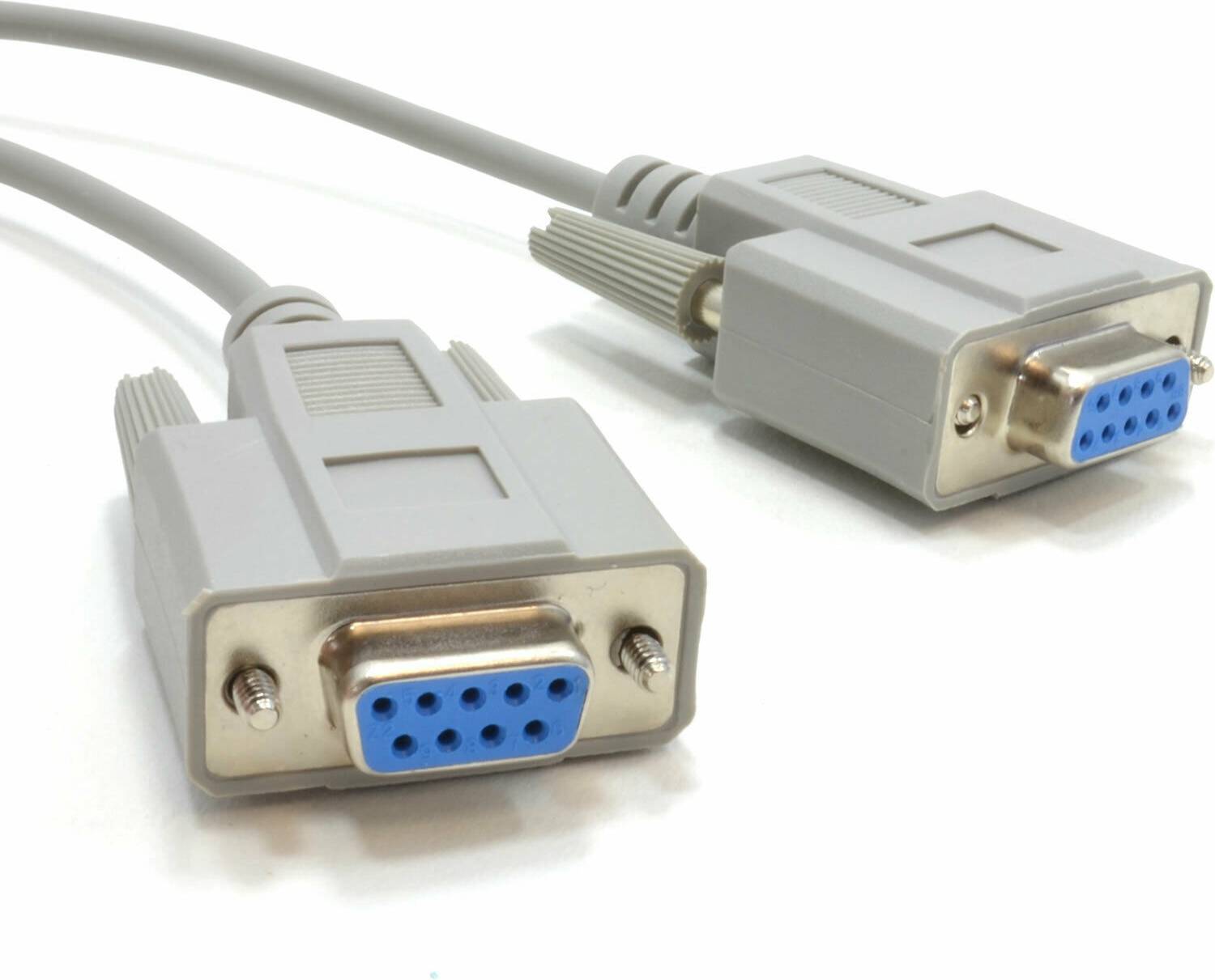 Kenable Serial RS232 Null Modem Cable Db9f To F 3m