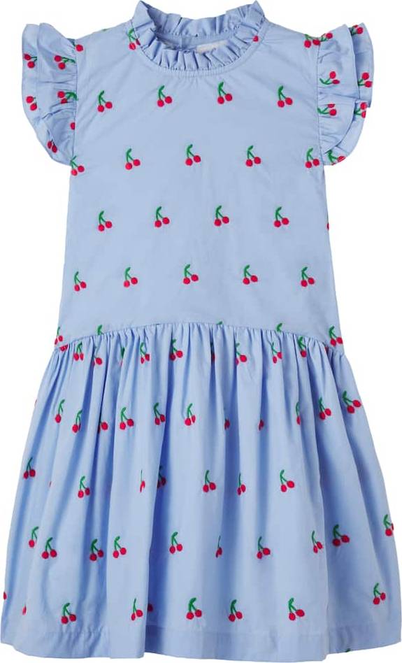 La Coqueta Rita Embroidered Ruffled Dress