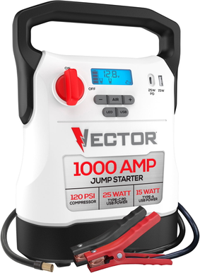 Portable battery jump starter Vector Vector 1000 Amp Jump Starter USB Power