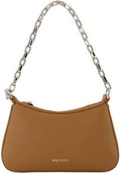 Alexander McQueen Python Mini Handväska Bomull - Brun