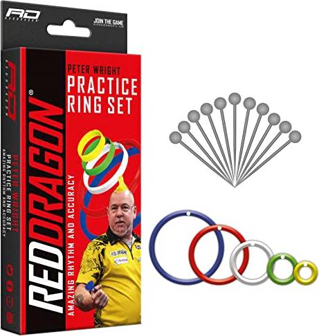 Red Dragon Peter Wright Snakebite Practice Ring Set