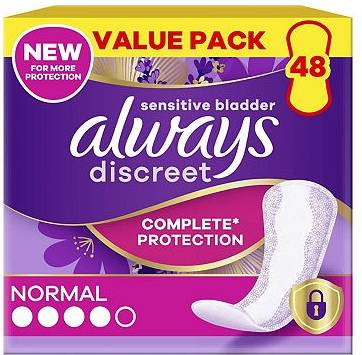 Always discreet Always Discreet Incontinence Liners Normal x48
