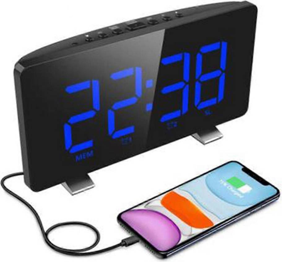 Konhill Digital Alarm Clock 6 Inch LED Screen