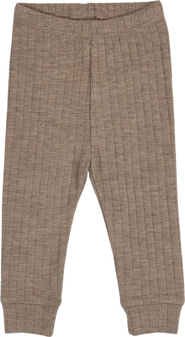 Walnut Melange Woolly Rib Cuff Pants
