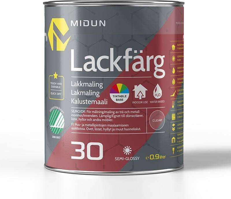 Midun Lackfärg 30 Halvblank