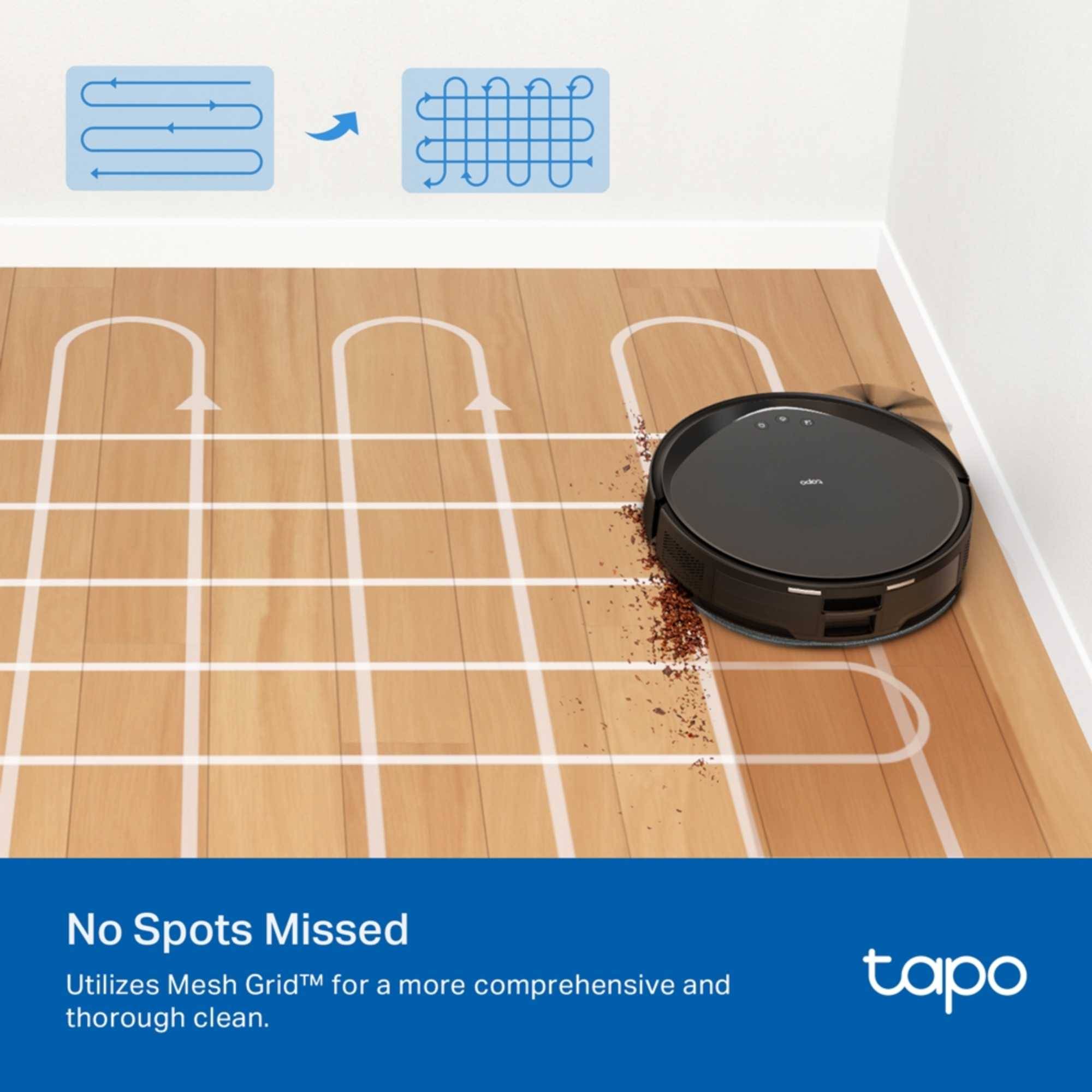 TP-Link Tapo RV20 Max Plus Beutellos Schwarz Rund