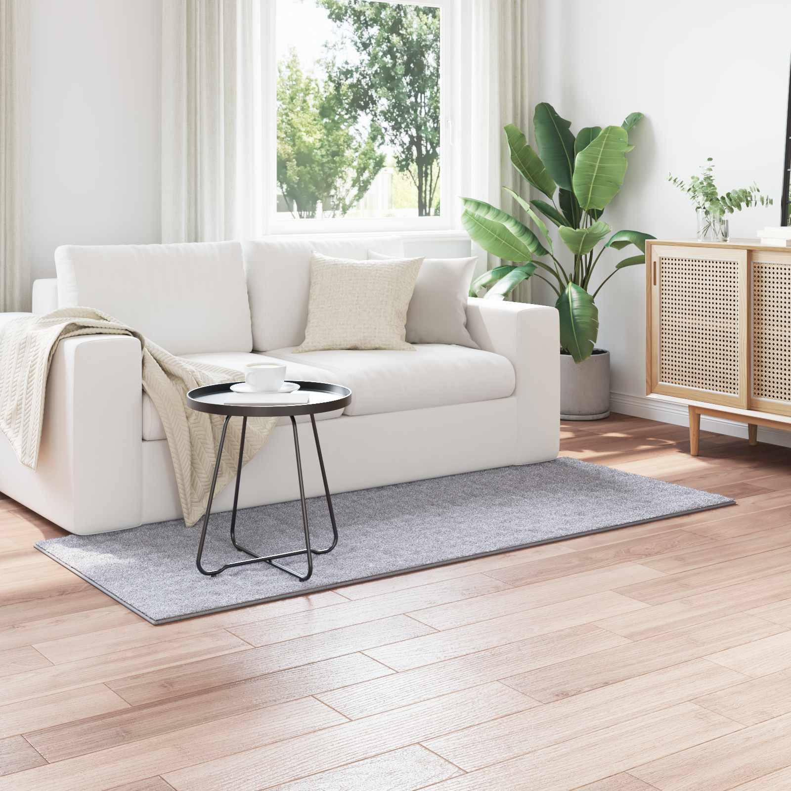 vidaXL Area Rugs Rectangular Huarte Grey 200 x 80 cm Grey